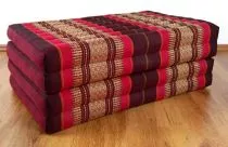 Klappmatratze, Gstematratze, Faltmatratze *rubinrot* 80cm breit