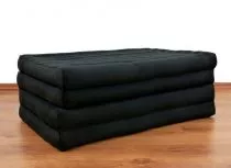 Kapok Klappmatratze, Faltmatratze, schwarz, einfarbig