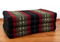 Klappmatratze, Gstematratze, Faltmatratze *schwarz - Elefanten* 80cm breit