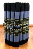 Kapok Rollmatte, Liegematte  *blau - Elefanten*  Gr. S