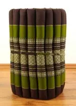 Kapok Rollmatte, Liegematte  *braun - grn*  Gr. S