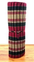 Kapok Rollmatte, Liegematte  *rot - schwarz*  Gr. L