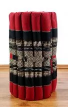 Kapok Rollmatte, Liegematte  *rot - schwarz*  Gr. S
