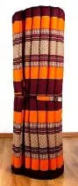 Kapok Rollmatte, Liegematte  *orange*  Gr. L