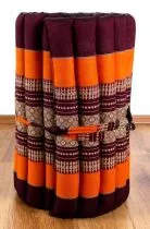 Kapok Rollmatte, Liegematte  *orange*  Gr. S