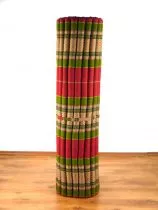 Kapok Rollmatte, Liegematte *rot - grn* Gr. XL