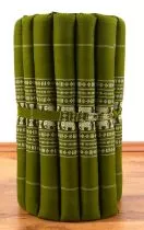 Kapok Rollmatte, Liegematte  *grn - Elefanten*  Gr. S