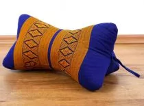 Nackenkissen, Sternkissen  *blau - gelb*