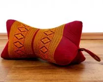 Nackenkissen, Sternkissen  *rot - gelb*