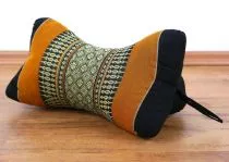 Nackenkissen, Sternkissen  *schwarz - orange*