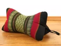 Nackenkissen, Sternkissen  *schwarz - rot*