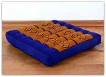 Sitzkissen, Stuhlkissen  *blau - gelb*