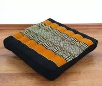 Sitzkissen, Stuhlkissen  *schwarz - orange*