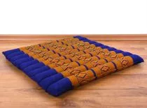 Steppkissen, Boden- bzw. Stuhlkissen *blau - gelb*