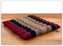 Steppkissen, Boden- bzw. Stuhlkissen *rot - schwarz*