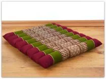 Steppkissen, Boden- bzw. Stuhlkissen *rot - grn*