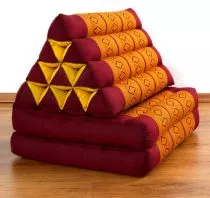 Thaikissen 2 Auflagen  *rot - gelb*