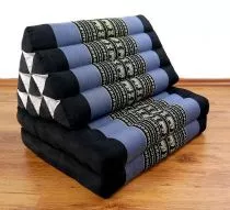 Thaikissen 2 Auflagen  *blau - Elefanten*