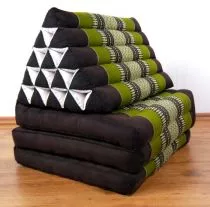 Thaikissen, XXL Dreieck *braun / grn*