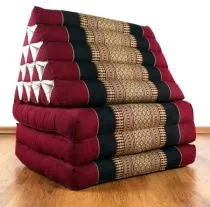 Thaikissen, XXL Dreieck *rot - schwarz*