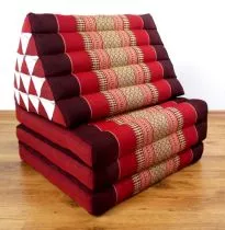 Thaikissen, XXL Dreieck *rubinrot*