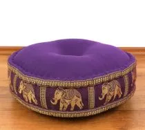Zafukissen, Meditationskissen  *lila- Elefanten*